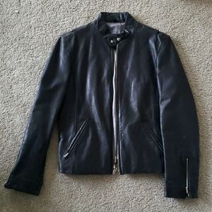 Genuine Leather Guess Motorcycle Jacket